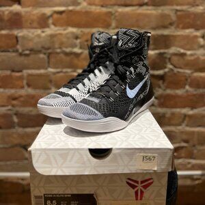 Nike Kobe 9 Elite “BHM” – Black/White – Size 8.5 (US) / 41 (EU)